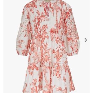 SACHIN + BABI
Coco Red & Ivory Toile Print Mini Dress